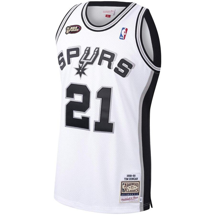 Tim Duncan San Antonio Spurs Classics 1998-99 Authentic Jersey – White