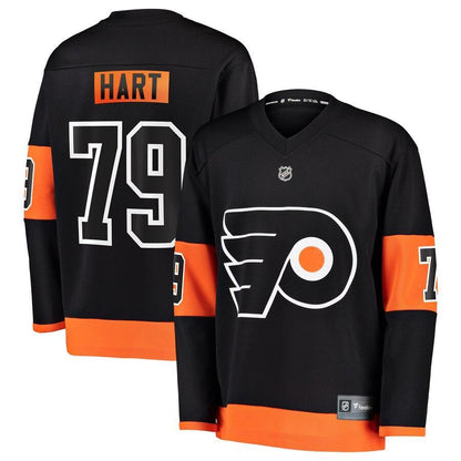 Carter Hart Philadelphia Flyers Branded Youth Alternate Replica Player Jersey – Black