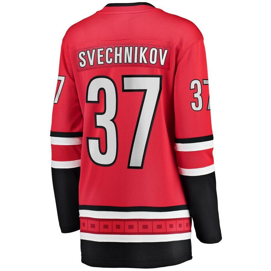 Andrei Svechnikov Carolina Hurricanes Branded Women's Home Breakaway Player Jersey – Red