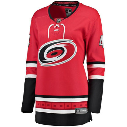 Haydn Fleury Carolina Hurricanes Branded Women's Home Breakaway Player Jersey – Red
