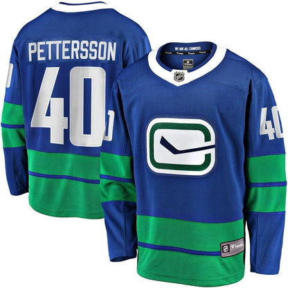 Elias Pettersson Vancouver Canucks Branded 2019/20 Alternate Premier Breakaway Player Jersey - Royal