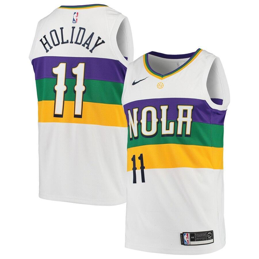 Jrue Holiday New Orleans Pelicans City Edition Swingman Jersey – White