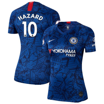 Eden Hazard Chelsea Women's 2019 Home Breathe Stadium Replica Jersey – Blue