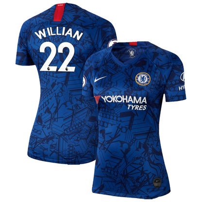 Willian Borges da Silva Chelsea Women's 2019 Home Breathe Stadium Replica Jersey – Blue