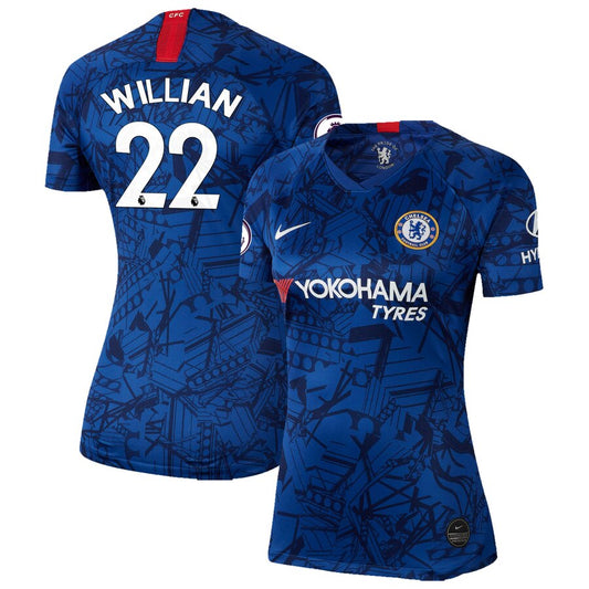 Willian Borges da Silva Chelsea Women's 2019 Home Breathe Stadium Replica Jersey – Blue