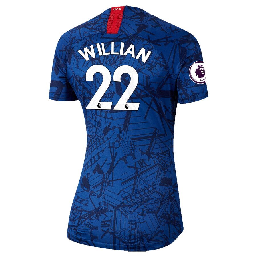 Willian Borges da Silva Chelsea Women's 2019 Home Breathe Stadium Replica Jersey – Blue
