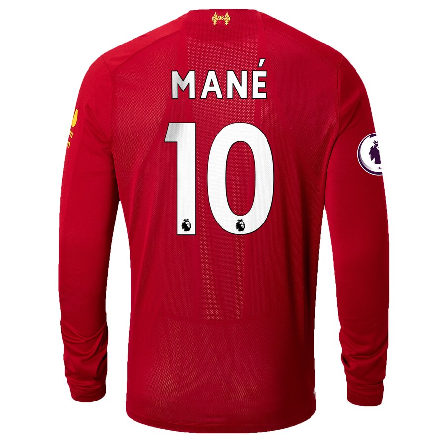 Sadio Mané Liverpool 2019/20 Home Replica Player Long Sleeve Jersey – Red