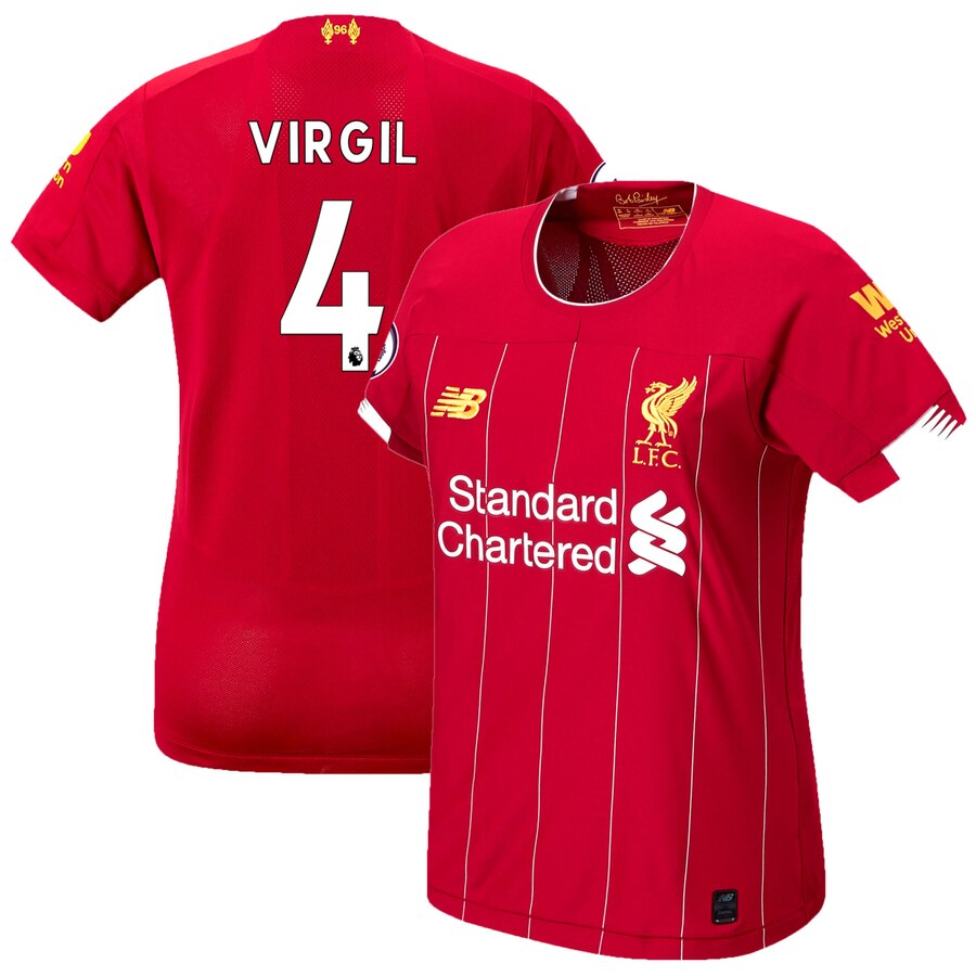 Van Dijk Liverpool Women's 2019/20 Home Replica Player Stadium Jersey – Red