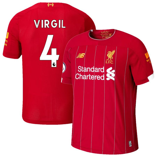 Van Dijk Liverpool Youth 2019/20 Home Replica Player Stadium Jersey – Red