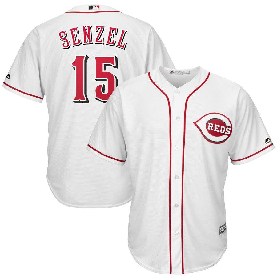 Nick Senzel Cincinnati Reds White Official Cool Base Player Jersey