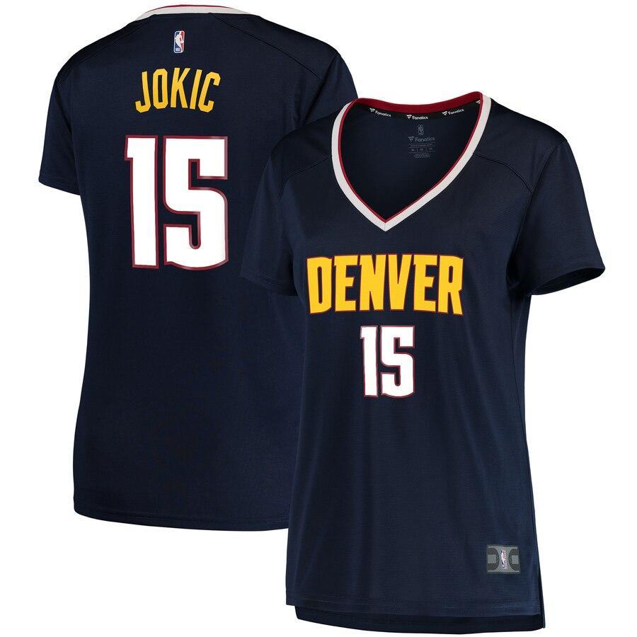 Nikola Jokic Denver Nuggets Women's Fast Break Replica Jersey - Statement Edition