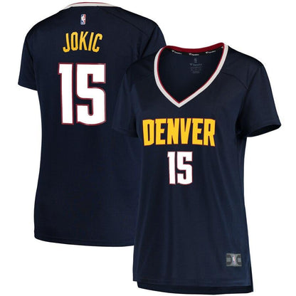 Nikola Jokic Denver Nuggets Women's Fast Break Replica Jersey - Statement Edition