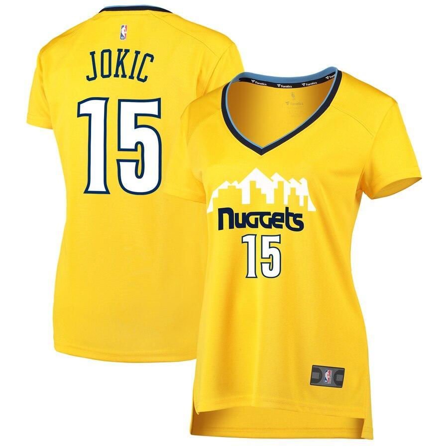 Nikola Jokic Denver Nuggets Women's Fast Break Replica Jersey - Statement Edition