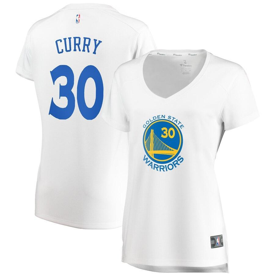 Stephen Curry Golden State Warriors Women's Fast Break Replica Jersey - Association Edition – White