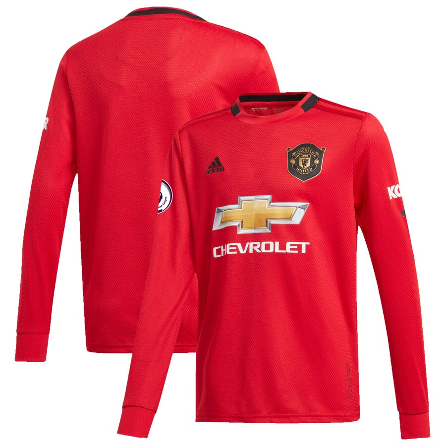 Manchester United Youth 2019/20 Home Replica Long Sleeve Jersey – Red