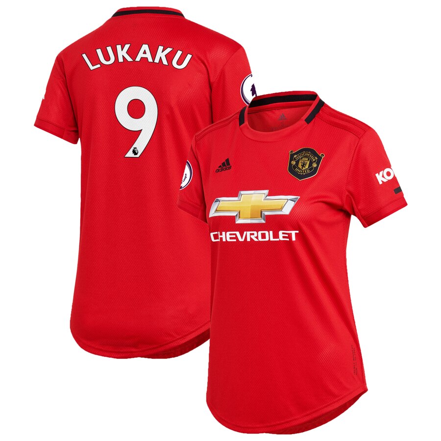 Romelu Lukaku Manchester United Women's 2019/20 Home Replica Player Jersey – Red