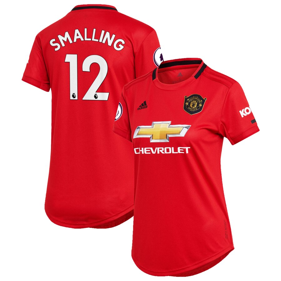 Chris Smalling Manchester United Women's 2019/20 Home Replica Player Jersey – Red