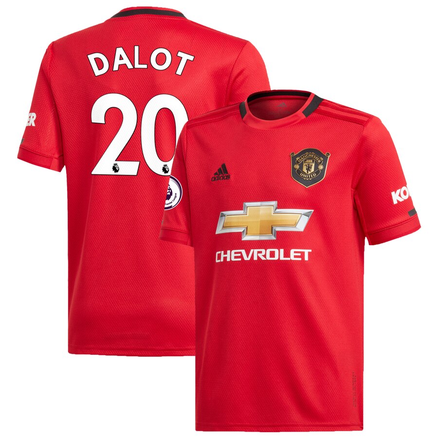 Diogo Dalot Manchester United Youth 2019/20 Home Replica Player Jersey – Red