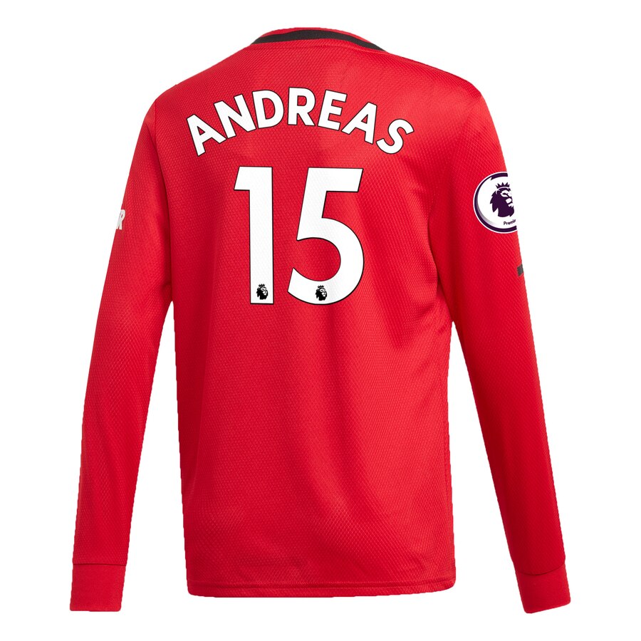 Andreas Pereira Manchester United Youth 2019/20 Home Replica Long Sleeve Player Jersey – Red