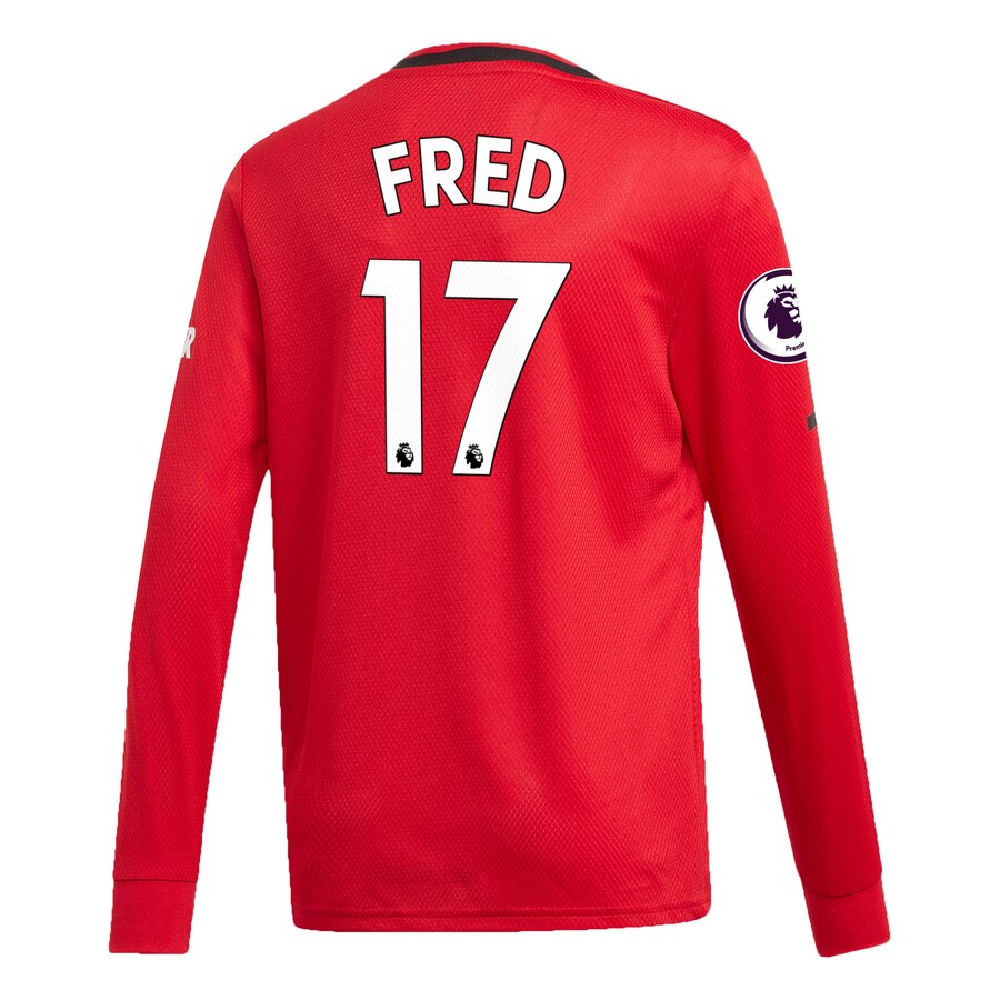 Fred Manchester United Youth 2019/20 Home Replica Long Sleeve Player Jersey – Red