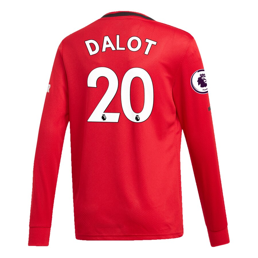 Diogo Dalot Manchester United Youth 2019/20 Home Replica Long Sleeve Player Jersey – Red
