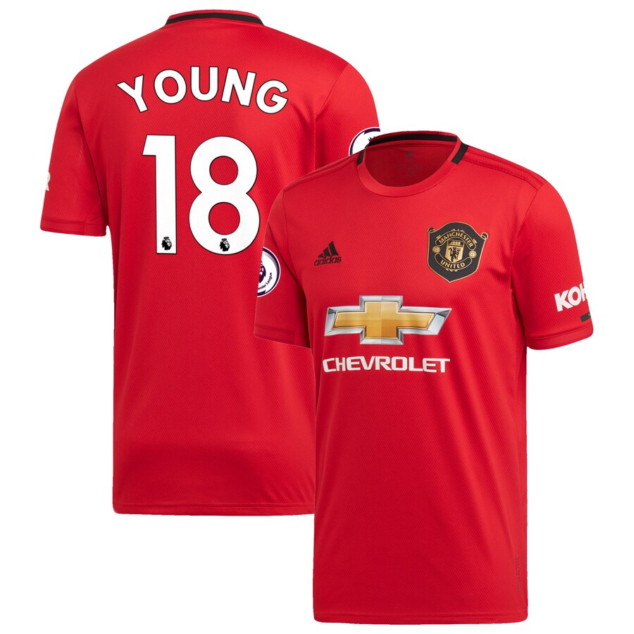 Ashley Young Manchester United 2019/20 Home Replica Player Jersey – Red