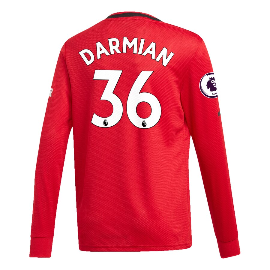 Matteo Darmian Manchester United Youth 2019/20 Home Replica Long Sleeve Player Jersey – Red