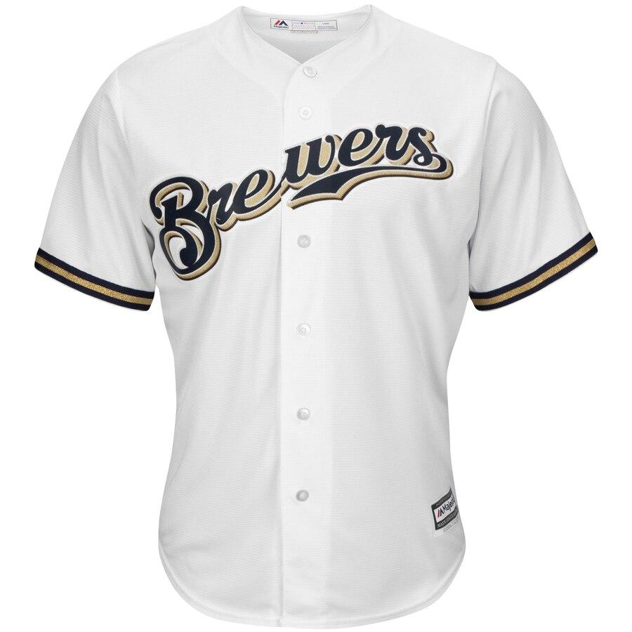 Christian Yelich Milwaukee Brewers Big & Tall Home Cool Base Player Jersey