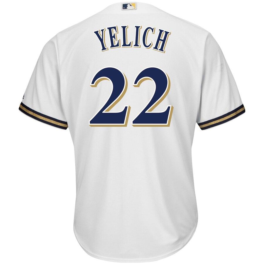 Christian Yelich Milwaukee Brewers Big & Tall Home Cool Base Player Jersey