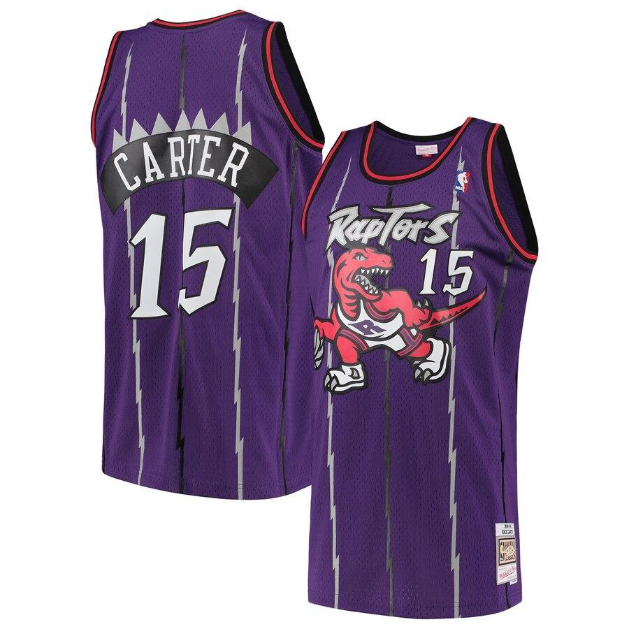 Vince Carter Toronto Raptors Hardwood Classics Swingman Jersey – Purple