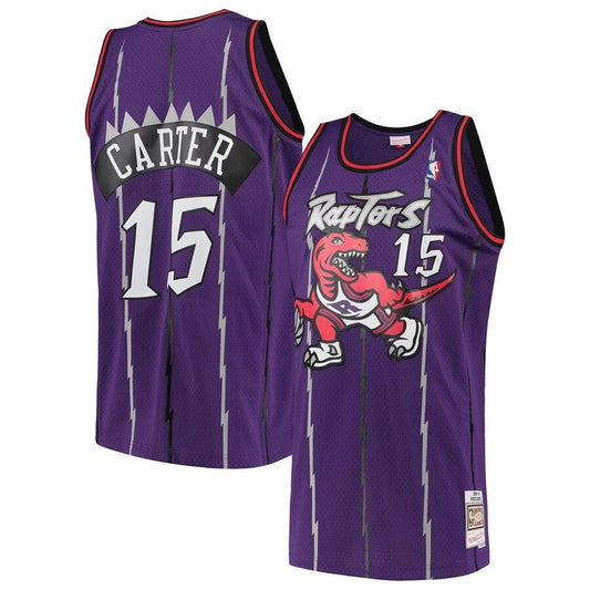 Vince Carter Toronto Raptors Hardwood Classics Swingman Jersey – Purple