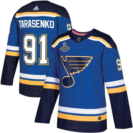 Vladimir Tarasenko St. Blues 2019 Stanley Cup Champions Player Jersey – Blue