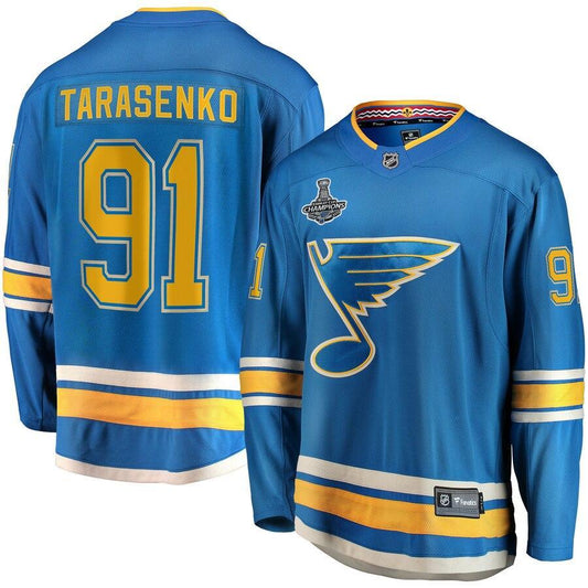 Vladimir Tarasenko St. Blues Branded 2019 Stanley Cup Champions Alternate Breakaway Player Jersey - Blue
