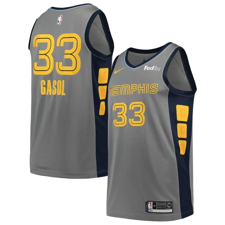Marc Gasol Memphis Grizzlies 2018/19 City Edition Swingman Jersey – Gray