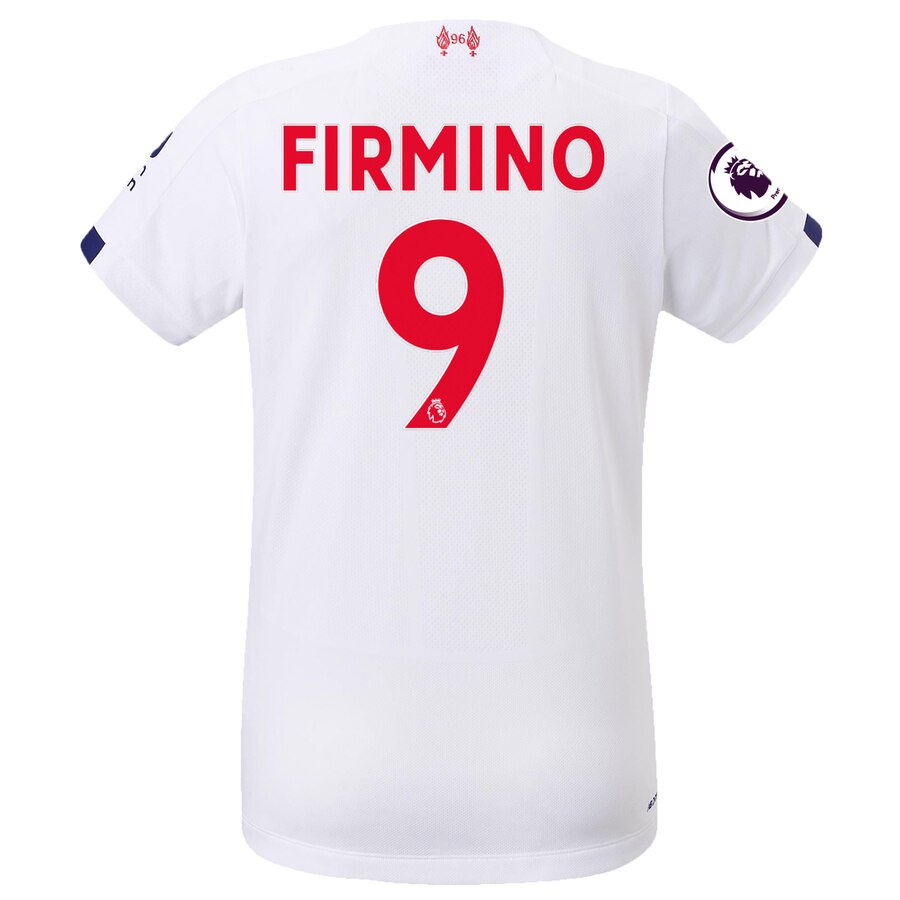 Roberto Firmino Liverpool Women's 2019/20 Away Replica Stadium Player Jersey – White