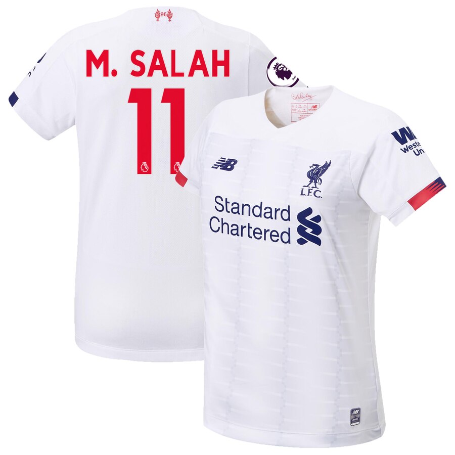 Mohamed Salah Liverpool Women's 2019/20 Away Replica Stadium Player Jersey – White