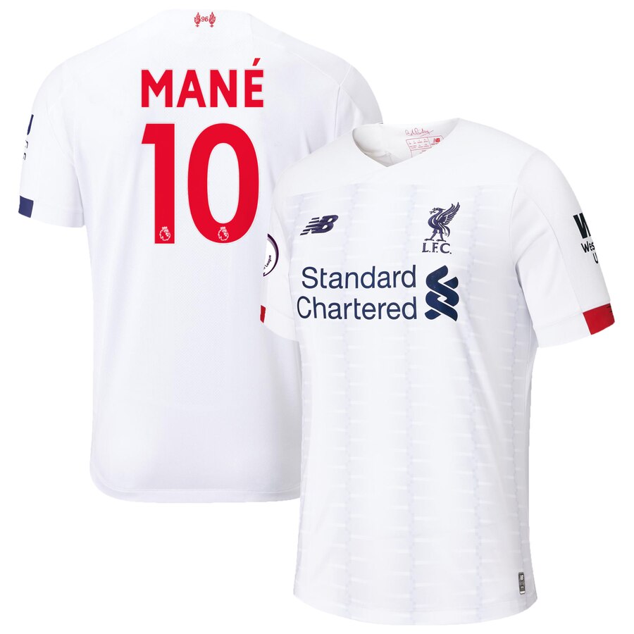 Sadio Mané Liverpool Youth 2019/20 Away Replica Stadium Player Jersey – White