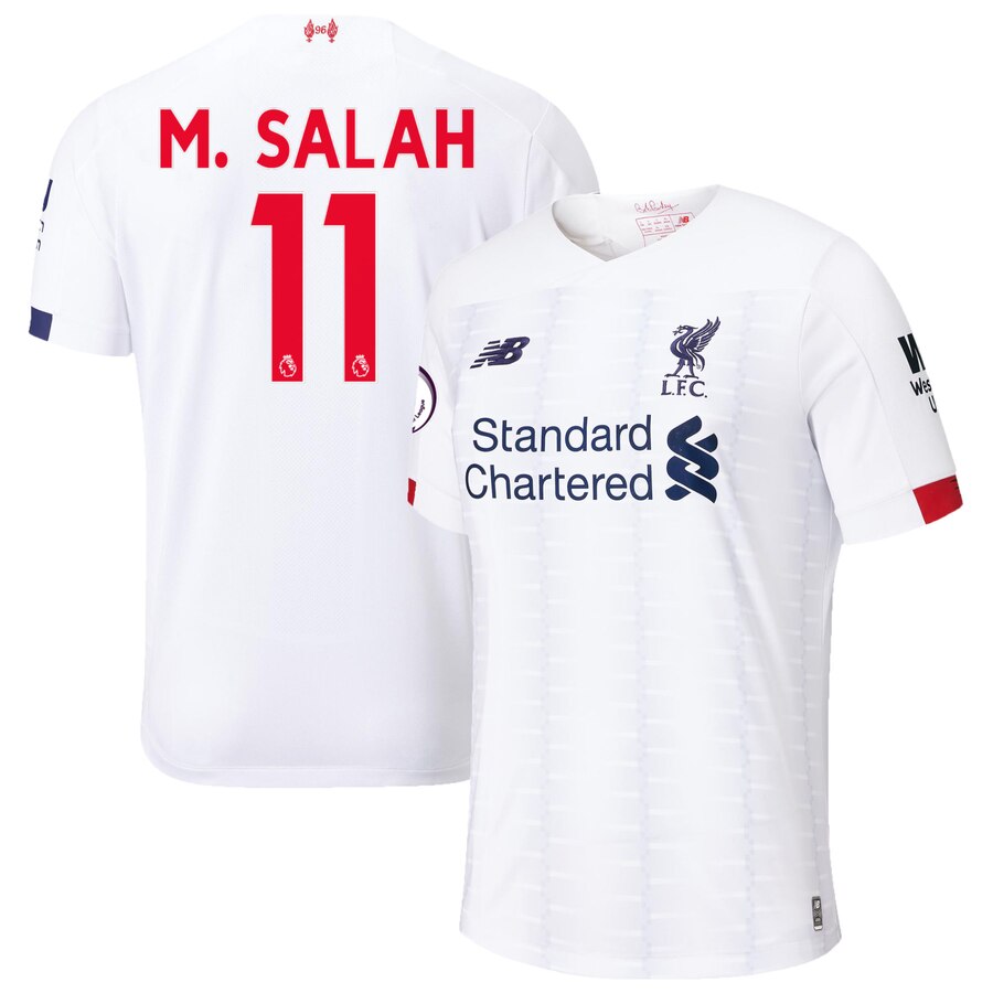 Mohamed Salah Liverpool Youth 2019/20 Away Replica Stadium Player Jersey – White