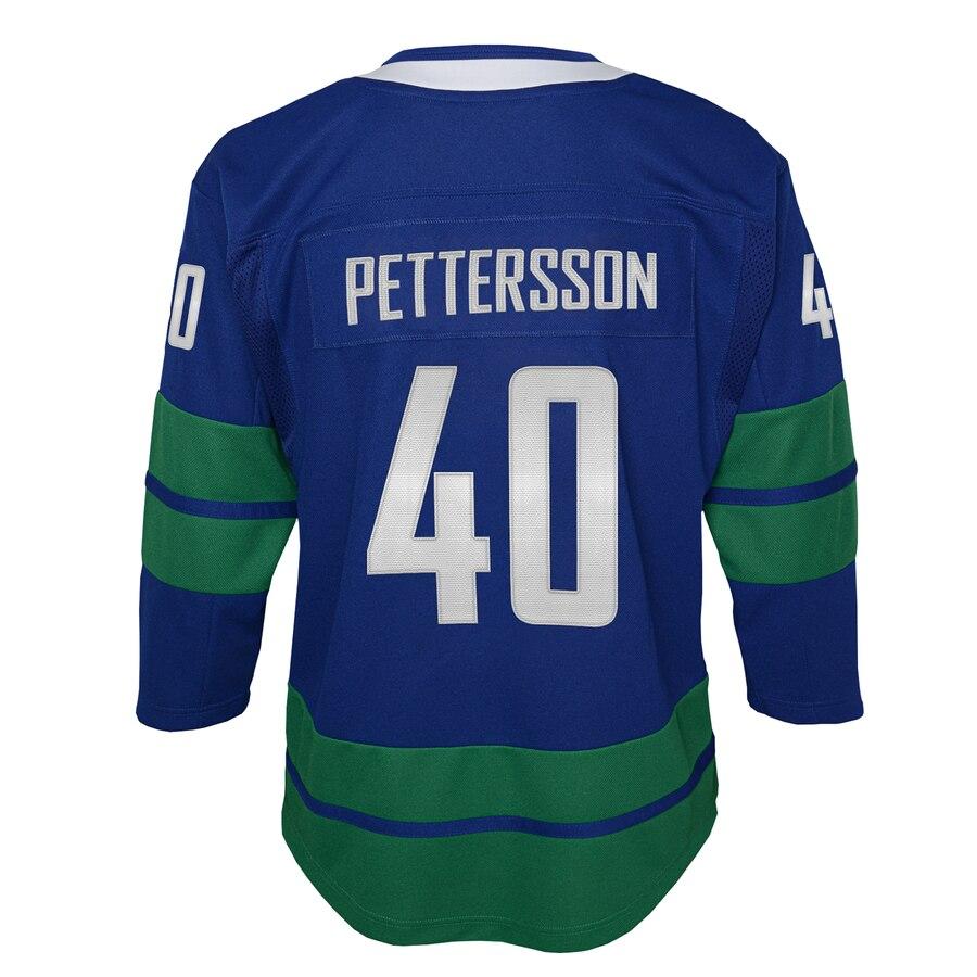 Elias Pettersson 40 Vancouver Canucks Youth Royal 2019/20 Alternate Premier Player Jersey