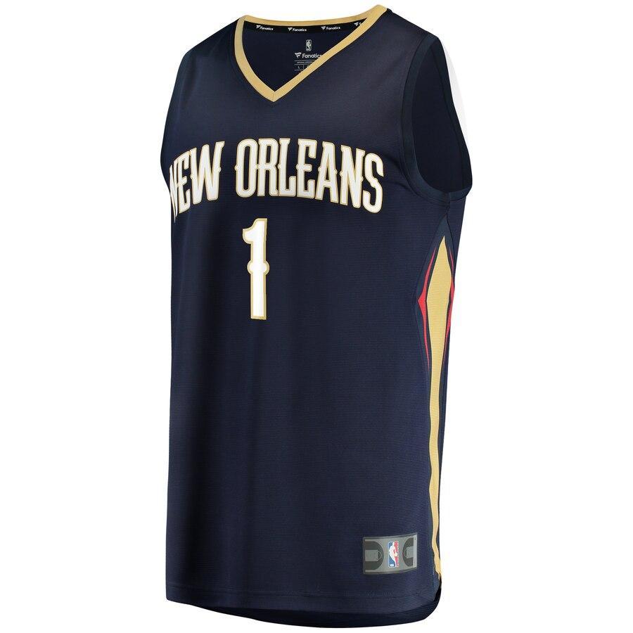 Zion Williamson New Orleans Pelicans 2019 NBA Draft First Round Pick Fast Break Replica Jersey- Association Edition