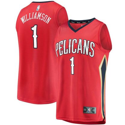 Zion Williamson New Orleans Pelicans 2019 NBA Draft First Round Pick Fast Break Replica Jersey- Association Edition