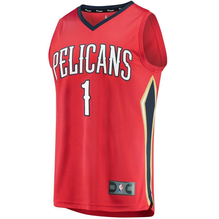 Zion Williamson New Orleans Pelicans 2019 NBA Draft First Round Pick Fast Break Replica Jersey- Association Edition