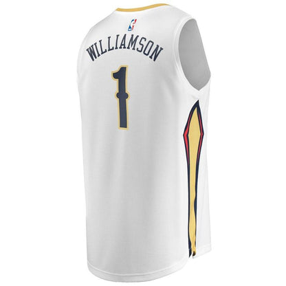 Zion Williamson New Orleans Pelicans 2019 NBA Draft First Round Pick Fast Break Replica Jersey- Association Edition