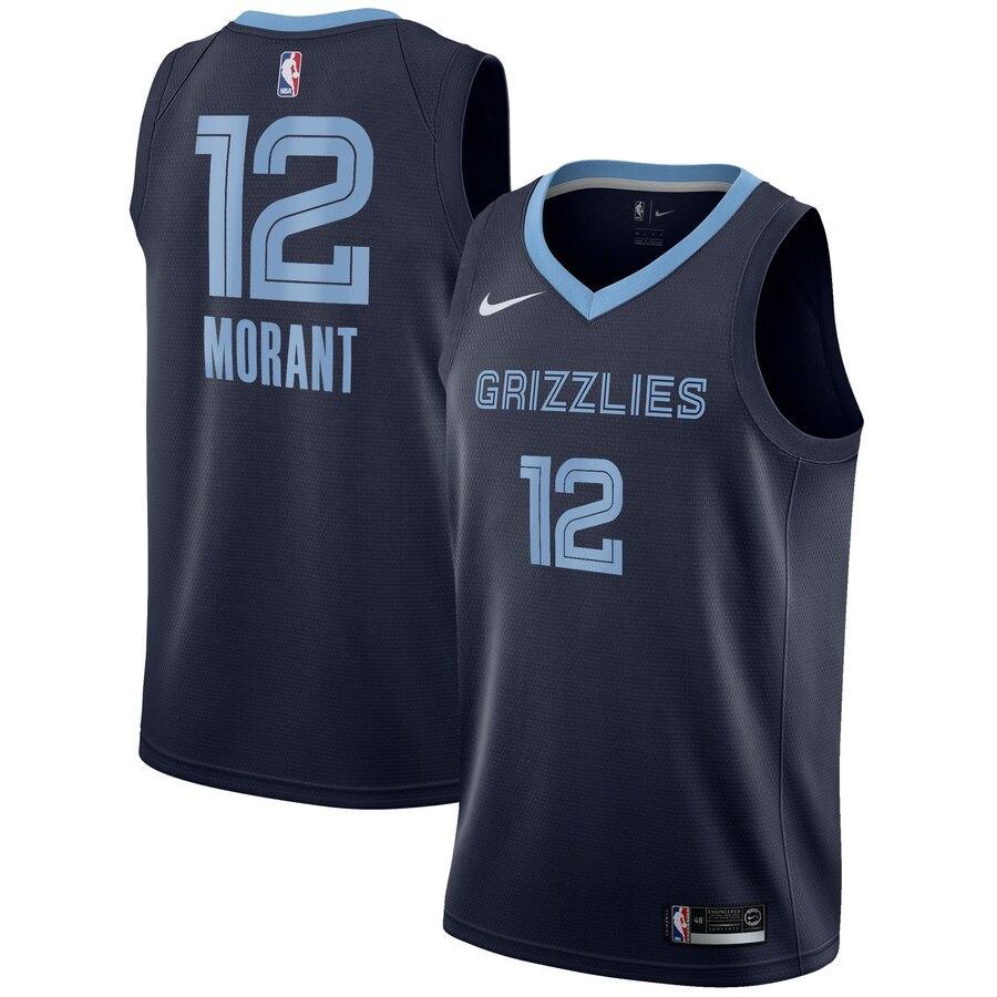 Ja Morant Memphis Grizzlies 2019 NBA Draft First Round Pick Swingman Jersey Navy - Icon Edition