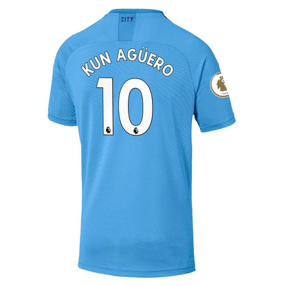 Sergio Agüero Manchester City 2019/20 Home Replica Player Jersey – Light Blue