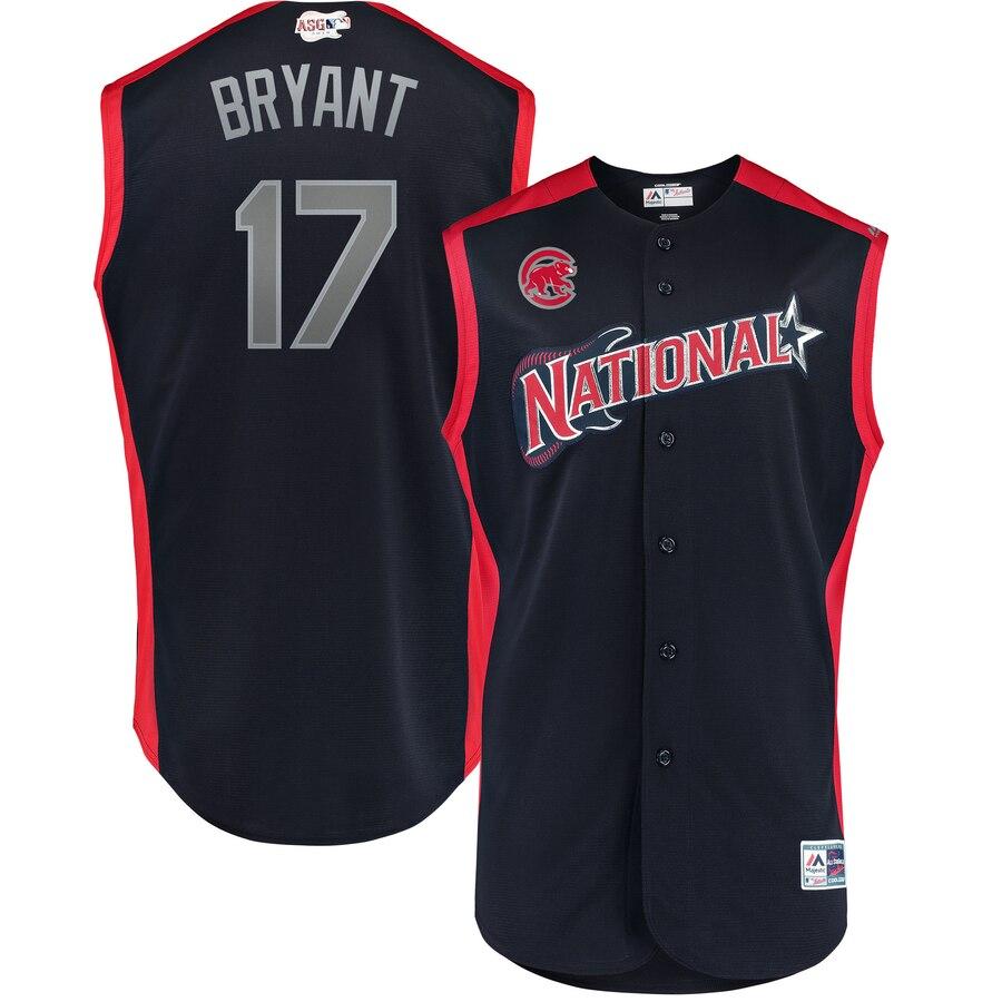 Kris Bryant National League Navy 2019 MLB All-Star Game Workout Player Jersey