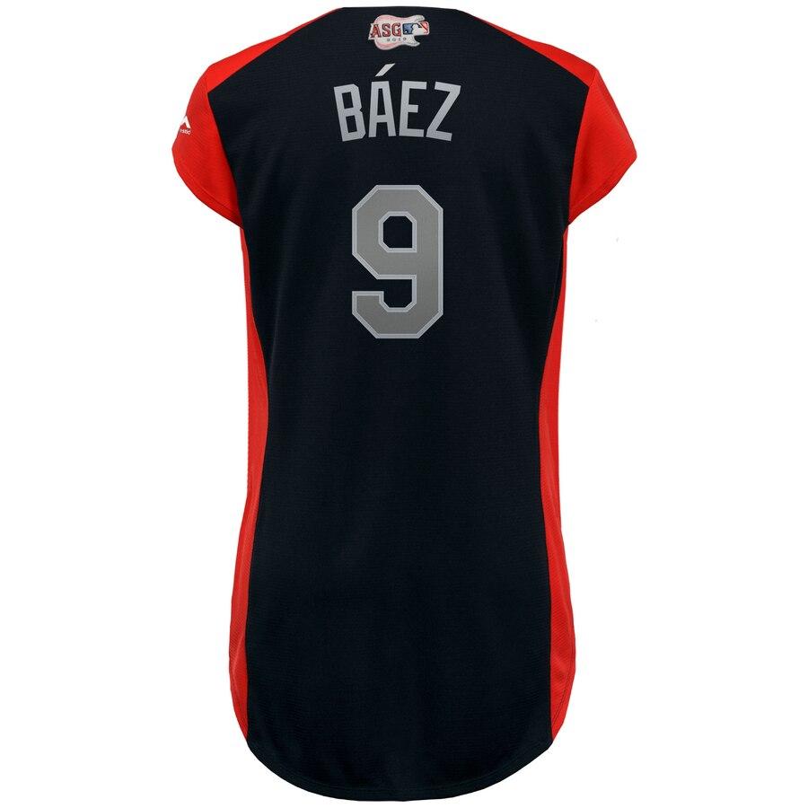 Javier Báez 9 National League Women's Navy 2019 MLB All-Star Game Workout Player Jersey