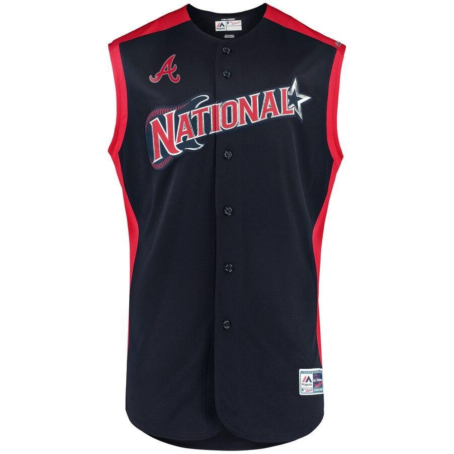 Freddie Freeman 5 National League Navy 2019 MLB All-Star Game Workout Player Jersey