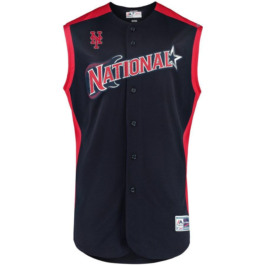 Jeff McNeil 6 National League Navy/Red 2019 MLB All-Star Game Workout Player Jersey