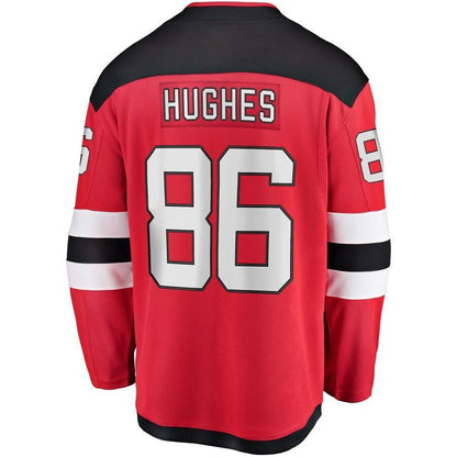 Jack Hughes New Jersey Devils Branded Breakaway Player Jersey – Red